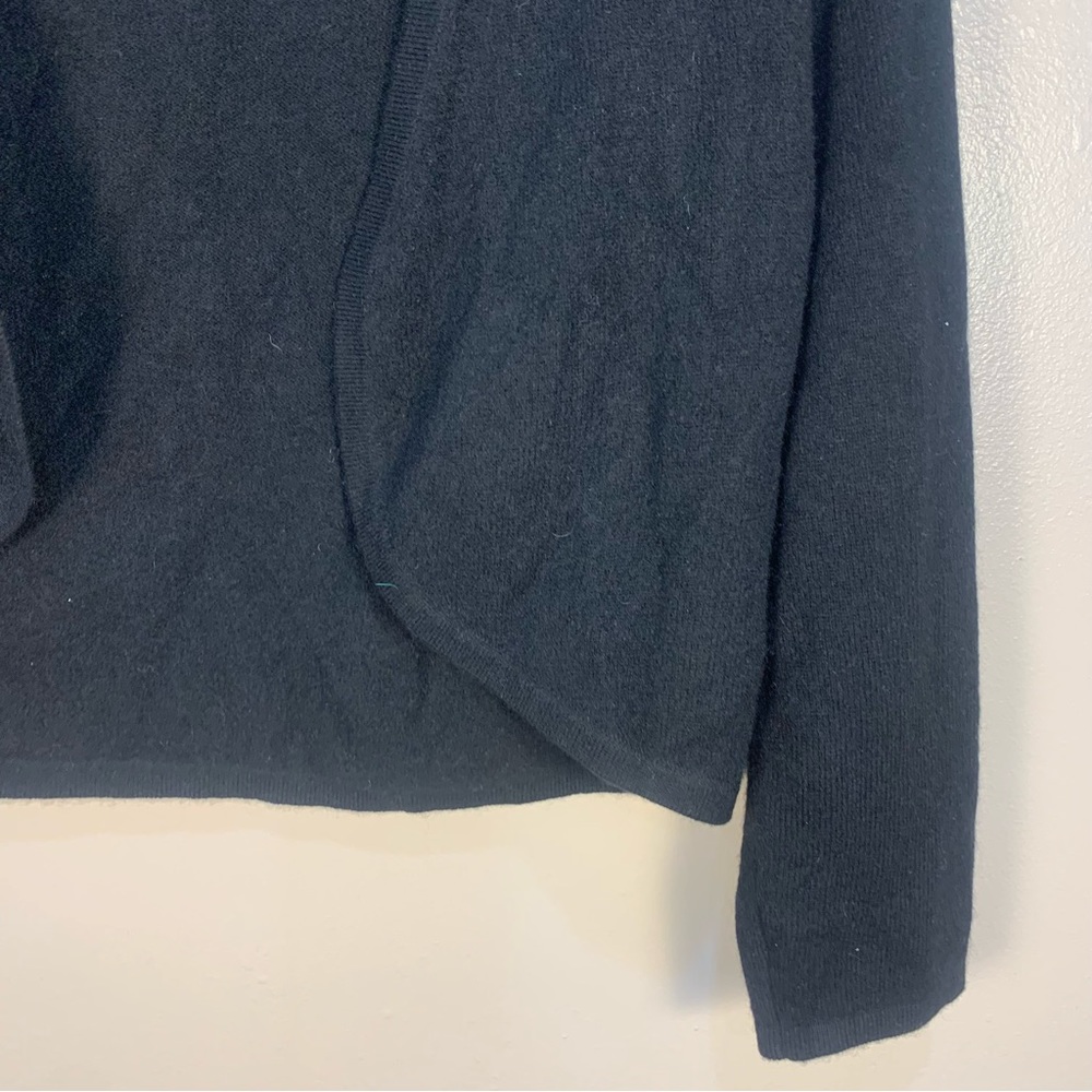 Saks Fifth Avenue Black Label 100% Cashmere Cropped Shrug Cardigan - Picture 2 of 9